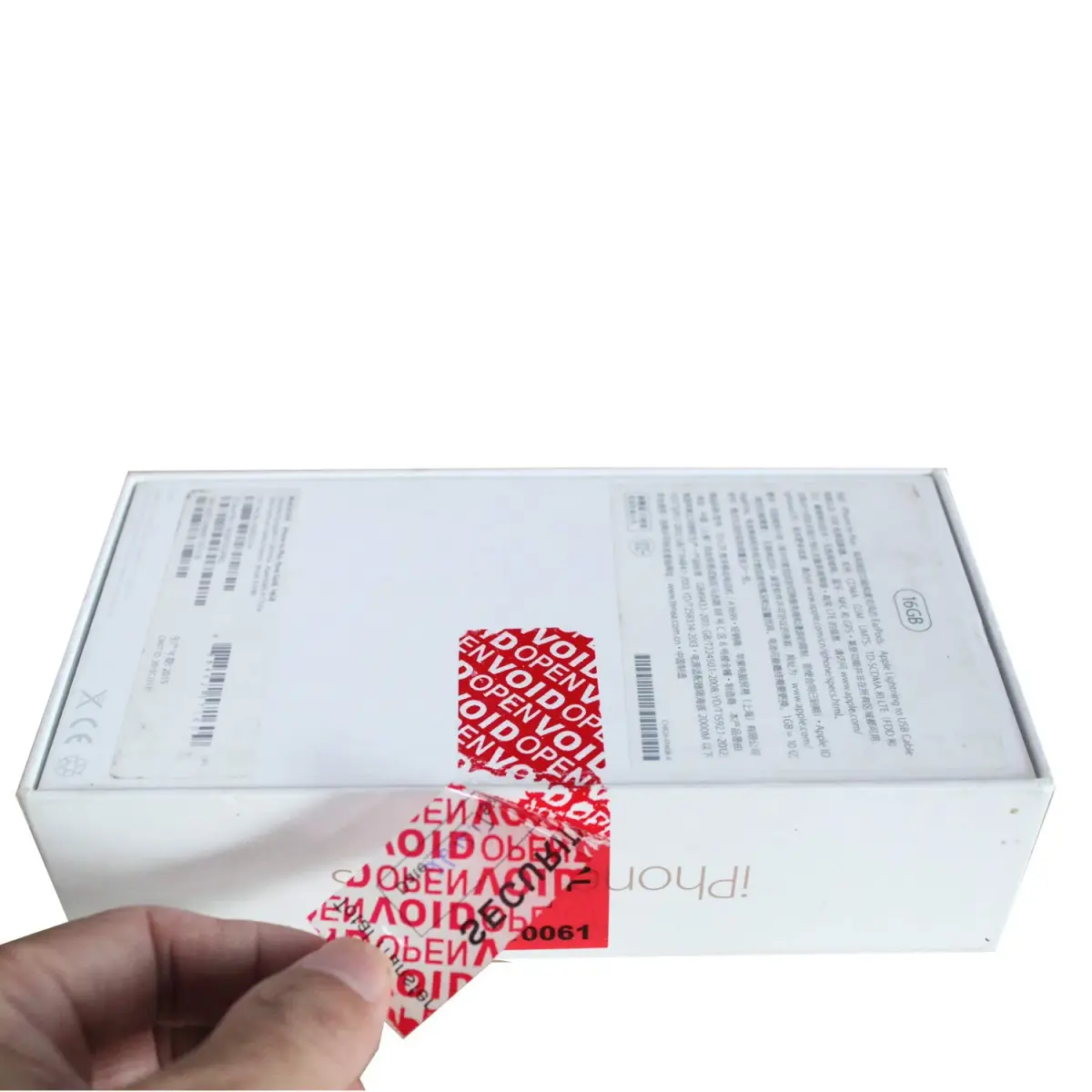 TamperSeals Group Red 1" x 3.35" Tamper Proof Security Stickers | Total Transfer & Instant Void Message - view 5
