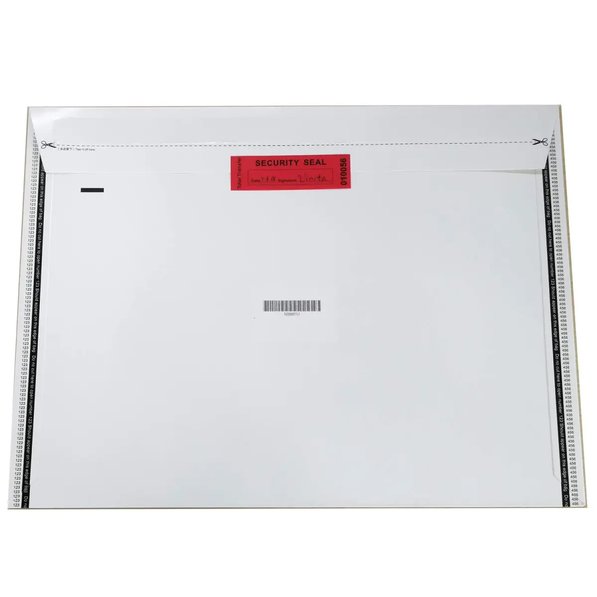 TamperSeals Group Red 1" x 3.35" Tamper Proof Security Stickers | Total Transfer & Instant Void Message - view 6