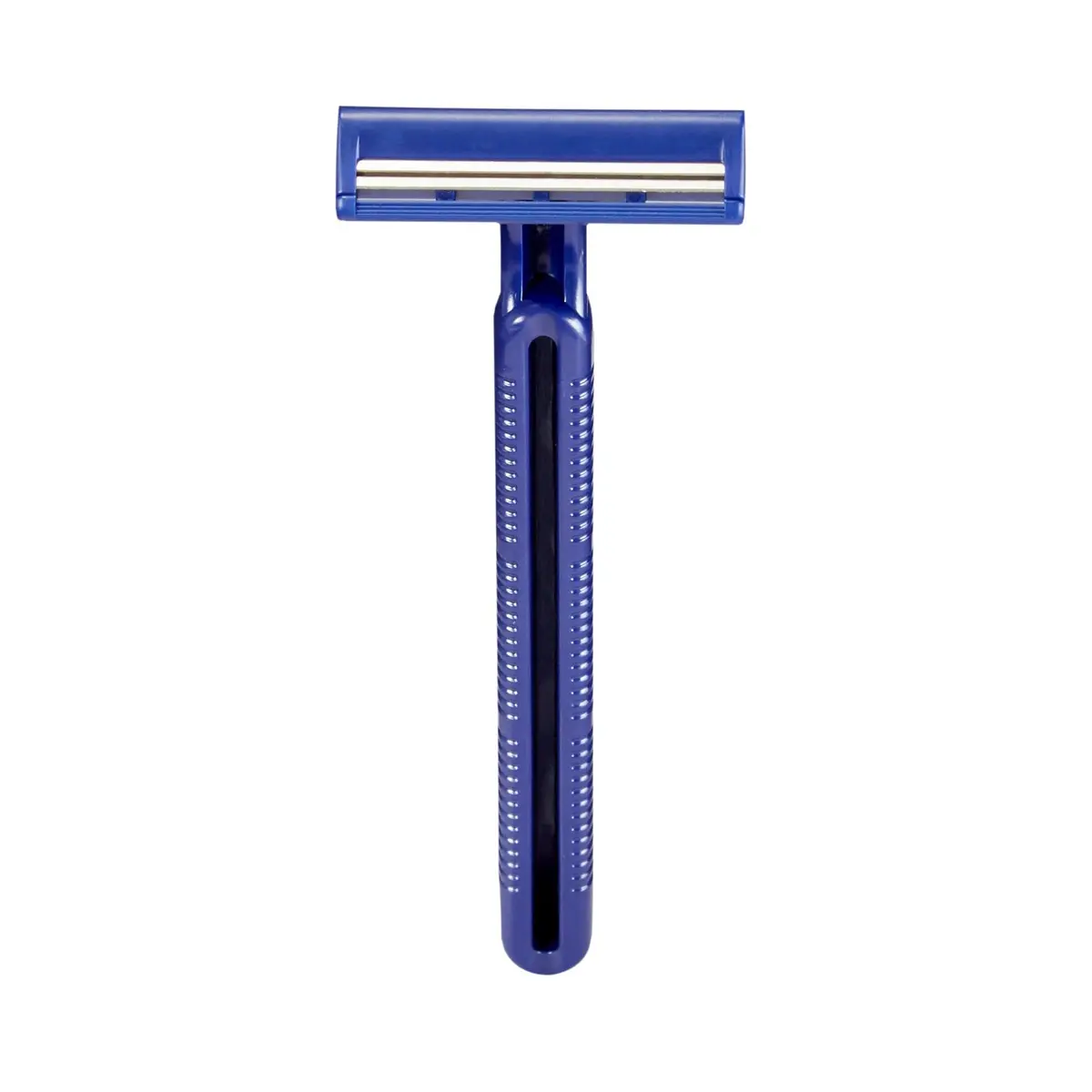 McKesson Disposable Razors Twin Blade Stainless Steel Blue 50 Count | Close, Safe Shave - main product image