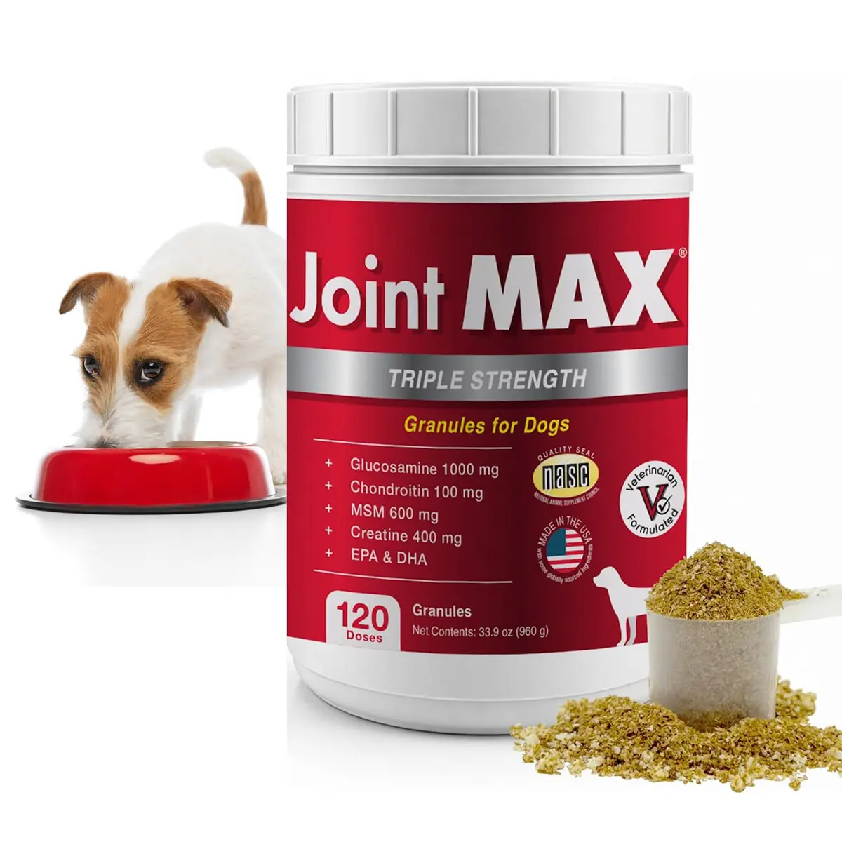 Joint Max TS Granules for Dogs 120 Doses | Supports Joint & Cartilage Health - main product image