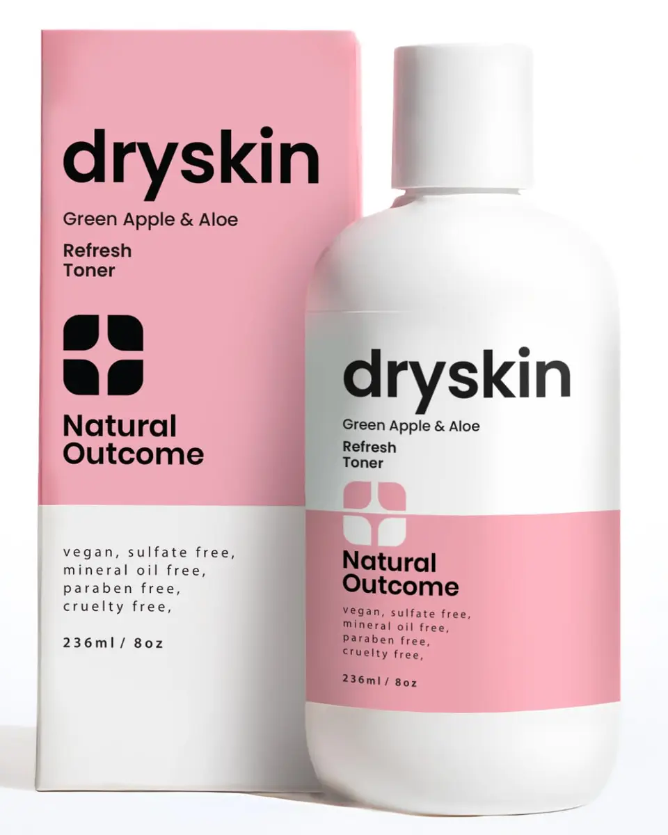 Natural Outcome Hydrating Face Toner for Dry Skin 8 oz | Gentle Aloe & Witch Hazel Hydration - main product image