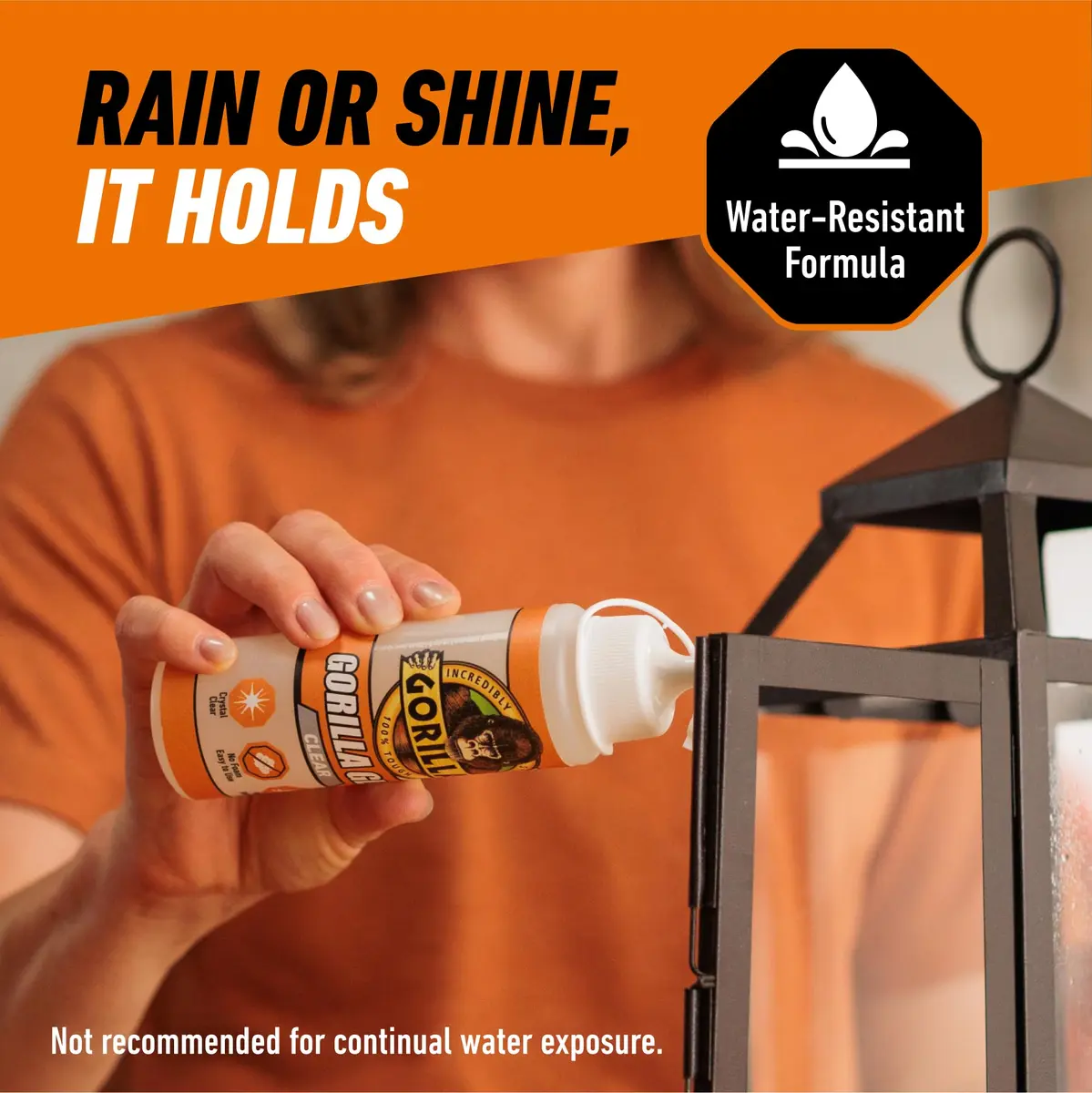 Gorilla Crystal Clear Glue, All Purpose, 5.75 oz Bottle | Strong, Discreet Bonding Solution - view 5