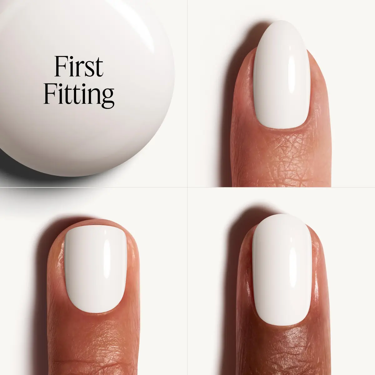 Essie Gel Couture Long-Lasting Nail Polish - First Fitting, Vegan, Ivory White, 0.46 Fl Oz - view 2