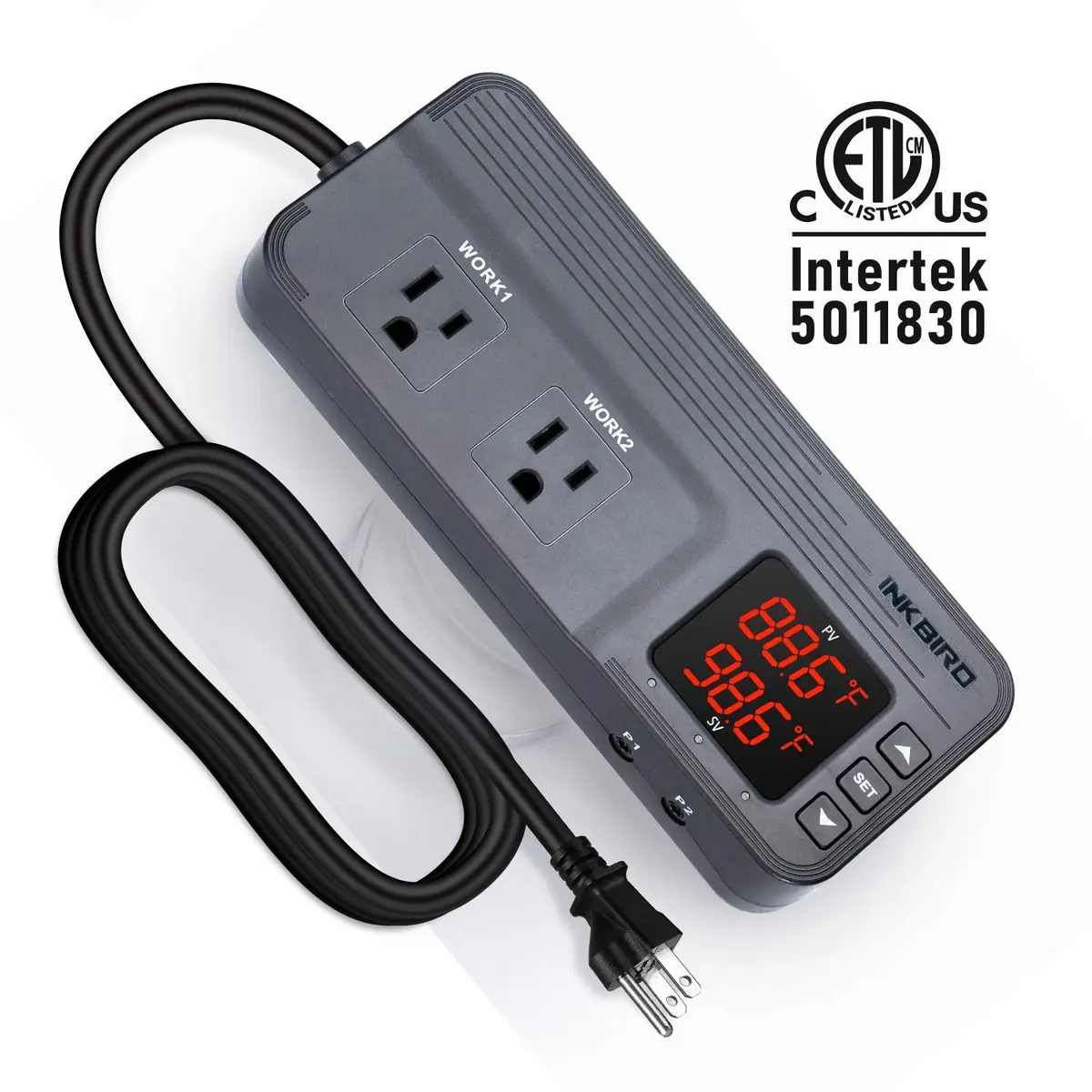 Inkbird Temperature and Humidity Controller ITC-608T | Dual Stage Thermostat for Grow Tents & Greenhouses - view 7