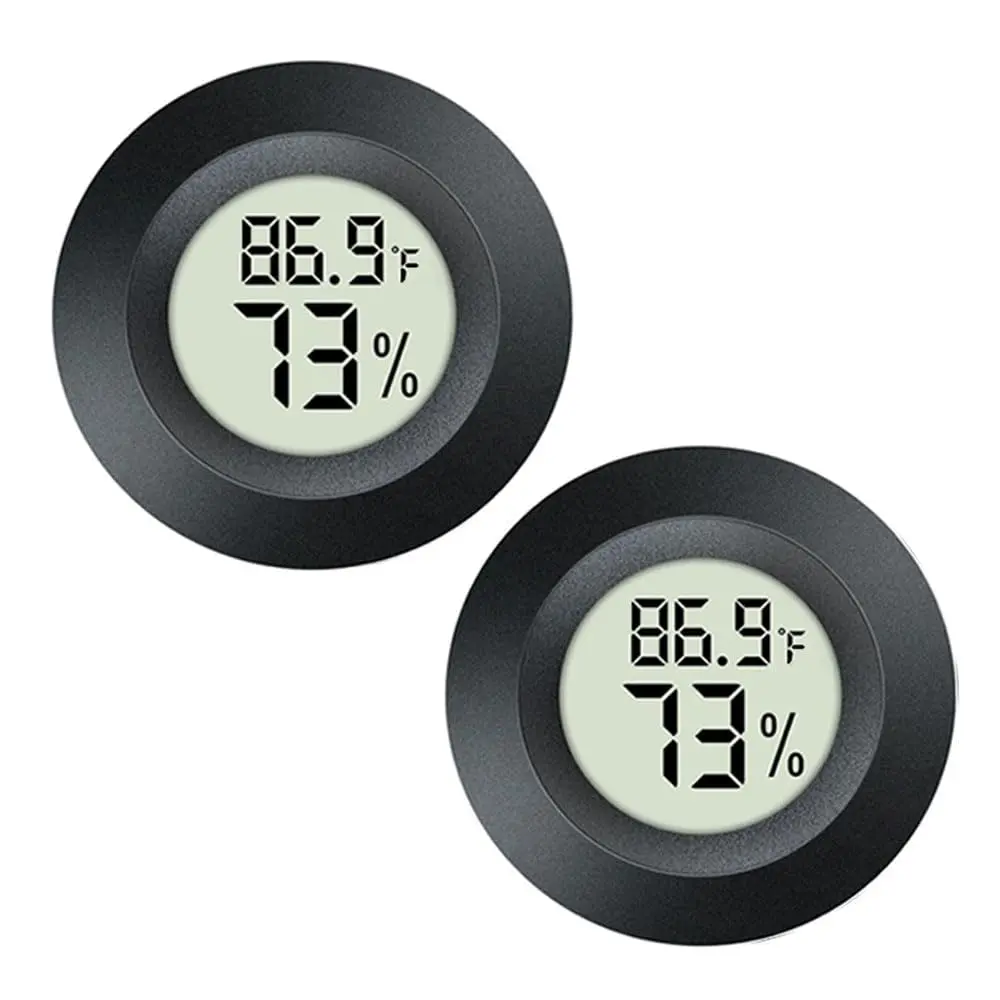 JEDEW Digital Humidity Meter & Thermometer 2 Pack | Measures 0-70°C (32-158°F) & 10-99% RH - main product image