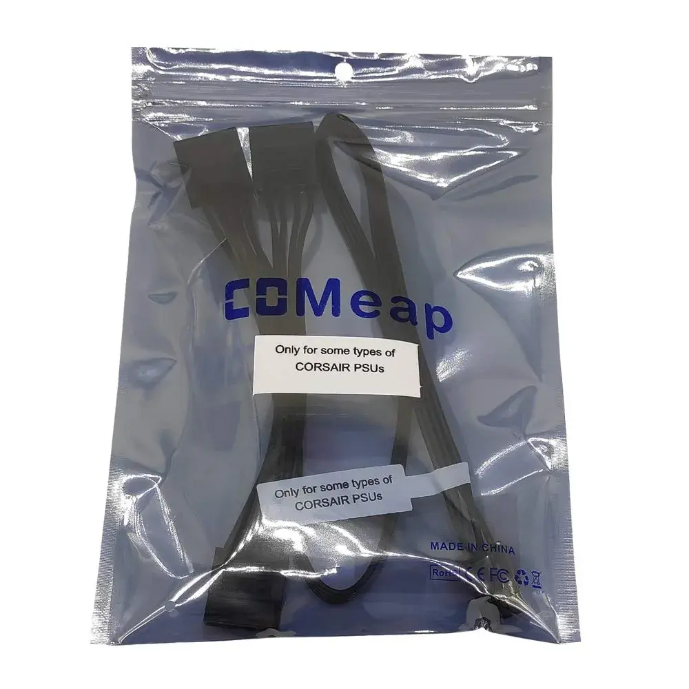 COMeap 6 Pin to 3x Molex Female Power Cable 50cm (20in) | Connects Corsair PSUs to Risers & Drives - view 5