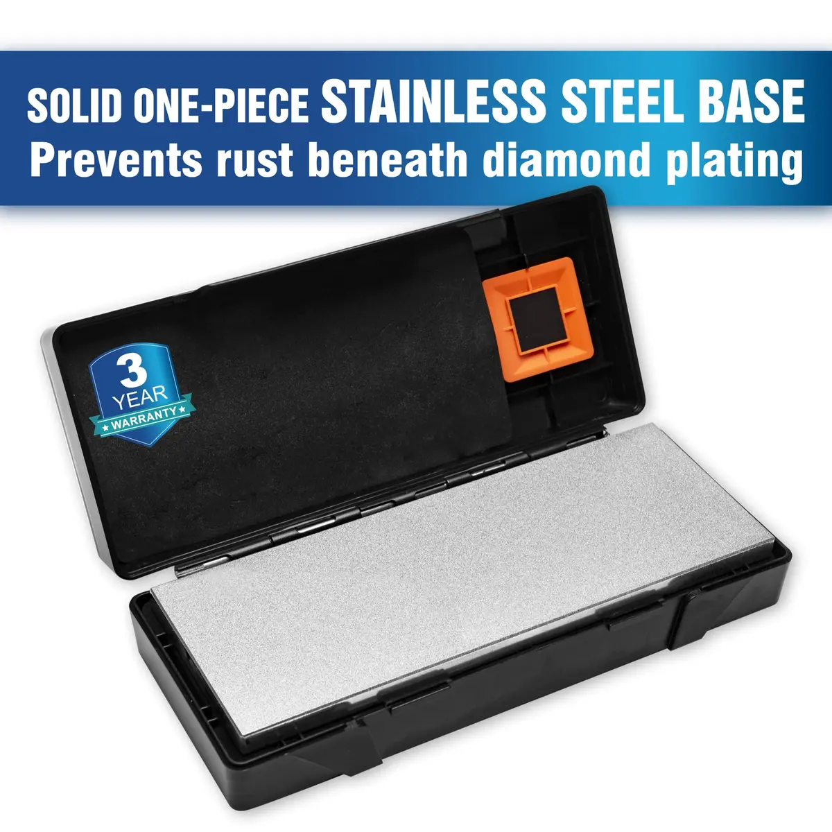 SHARPAL 162N Diamond Sharpening Stone 20.3 cm x 7.6 cm (8 in. x 3 in.) | Dual Grit Coarse 325 & Fine 1200 - view 5