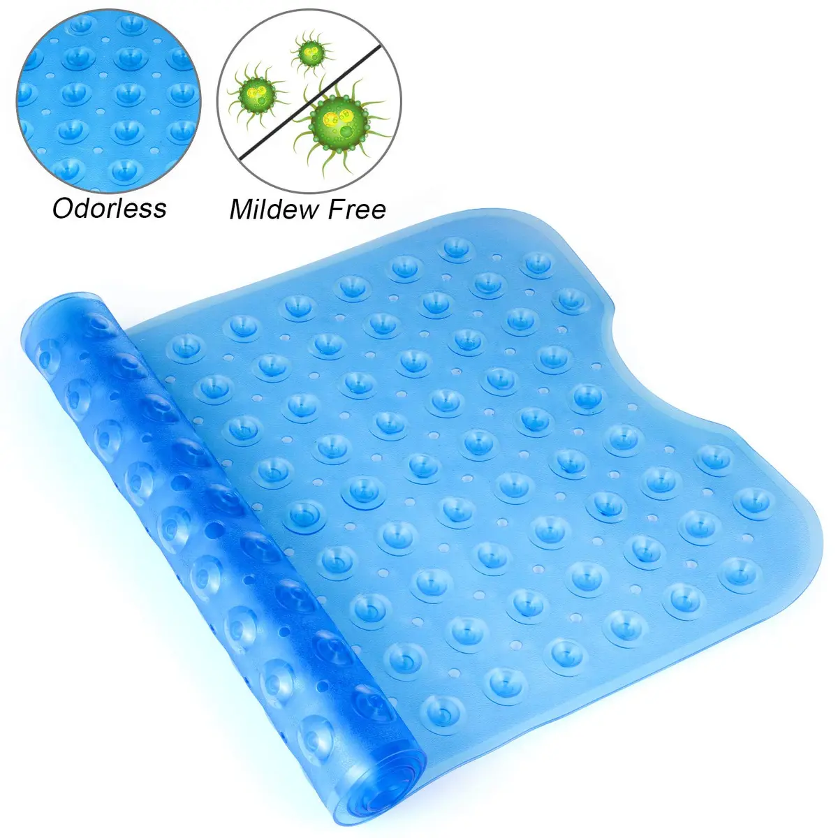 YINENN Bath and Shower Safety Mat 40x16 inch | Non Slip with Suction Cups for Bathroom & Tub - view 3