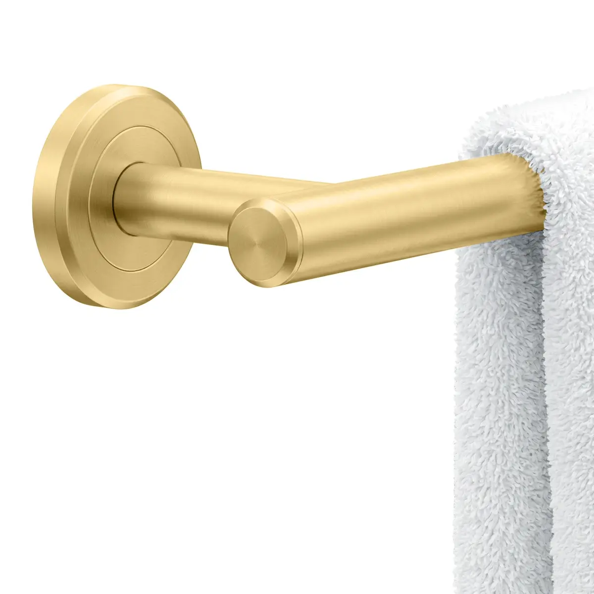Gatco Latitude II 18-Inch Towel Bar | Brushed Brass Wall Mounted Bathroom Towel Holder - main product image