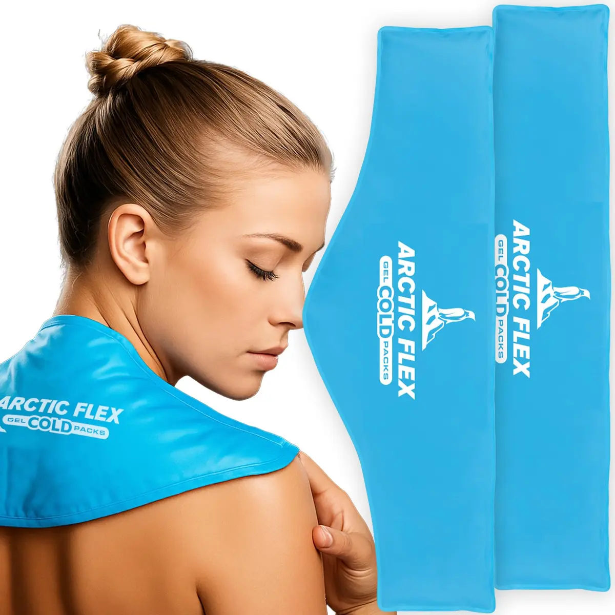 Arctic Flex Neck Ice Pack 2 Pack | Flexible Cold Compress for Neck & Shoulder Relief - main product image