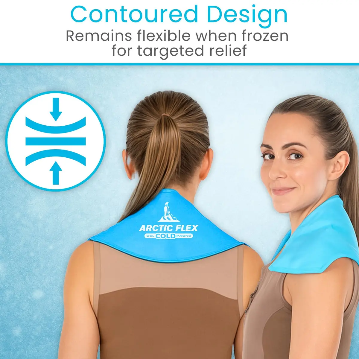 Arctic Flex Neck Ice Pack 2 Pack | Flexible Cold Compress for Neck & Shoulder Relief - view 5