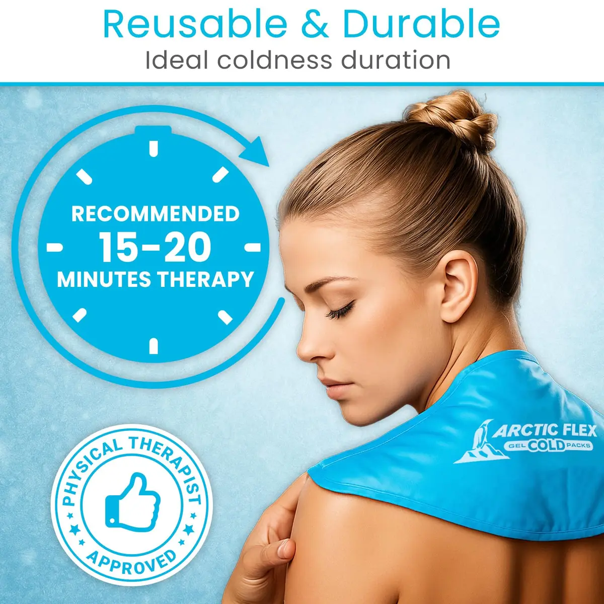 Arctic Flex Neck Ice Pack 2 Pack | Flexible Cold Compress for Neck & Shoulder Relief - view 3