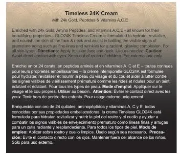 GLO24K Timeless Anti-Aging Face Cream with Retinol, 24k Gold, Citrus | Results-Driven, Made in USA, 1.7 Fl Oz - view 8