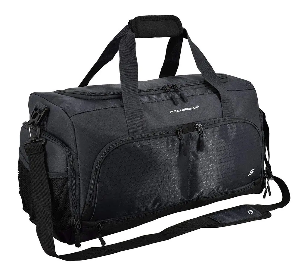 FocusGear Small Duffel Bag Water Resistant 15" | 10 Compartments for Gym & Travel - view 2