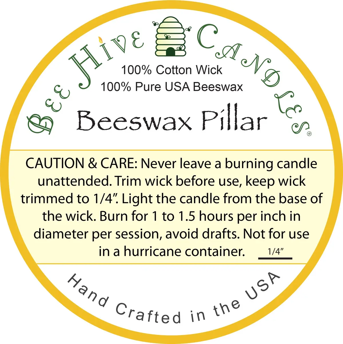 Bee Hive Candles 100% Pure Beeswax Pillar Candle (2" x 3" | Natural Honey Scent, 3-Pack) - view 7
