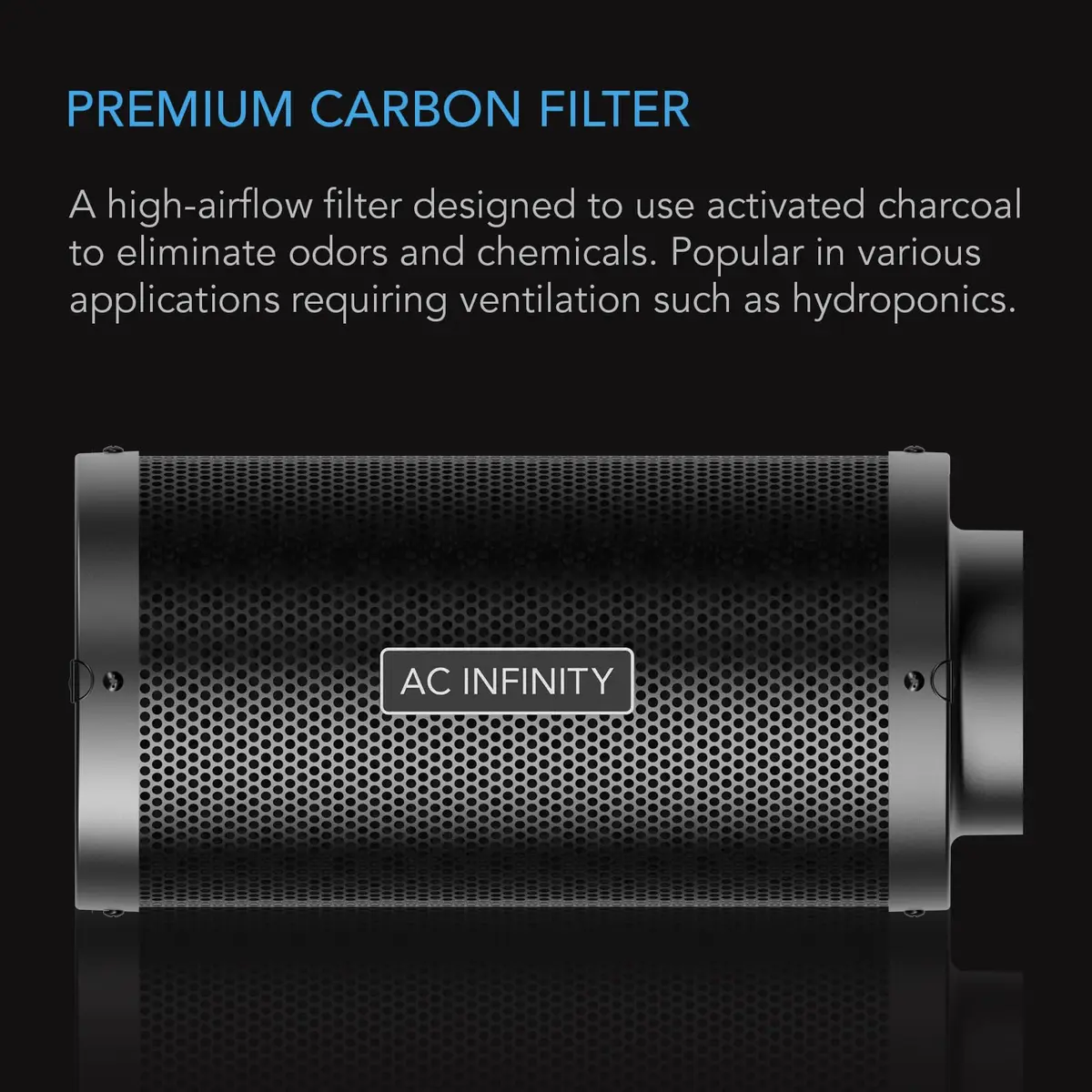 AC Infinity Air Carbon Filter 6" (156g) | 410 CFM Odor Control for Grow Tents - view 2