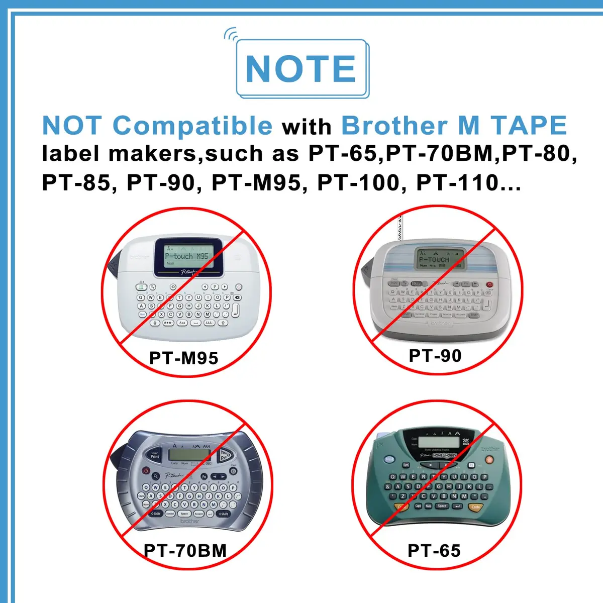 COLORWING White on Black TZe-335 Label Tape 12mm (0.47") x 8m | Compatible with Brother P-Touch Label Makers (4-Pack) - view 9