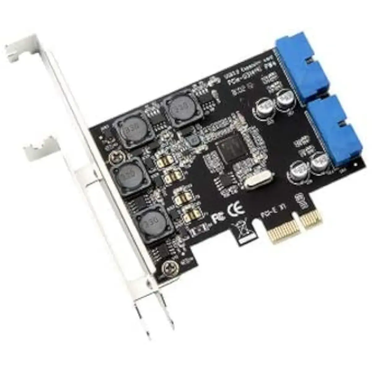 Mustpoint PCI-E X1 to 2 Ports 19 Pin USB 3.0 Header Card | Expands 4 USB 3.0 Ports - main product image