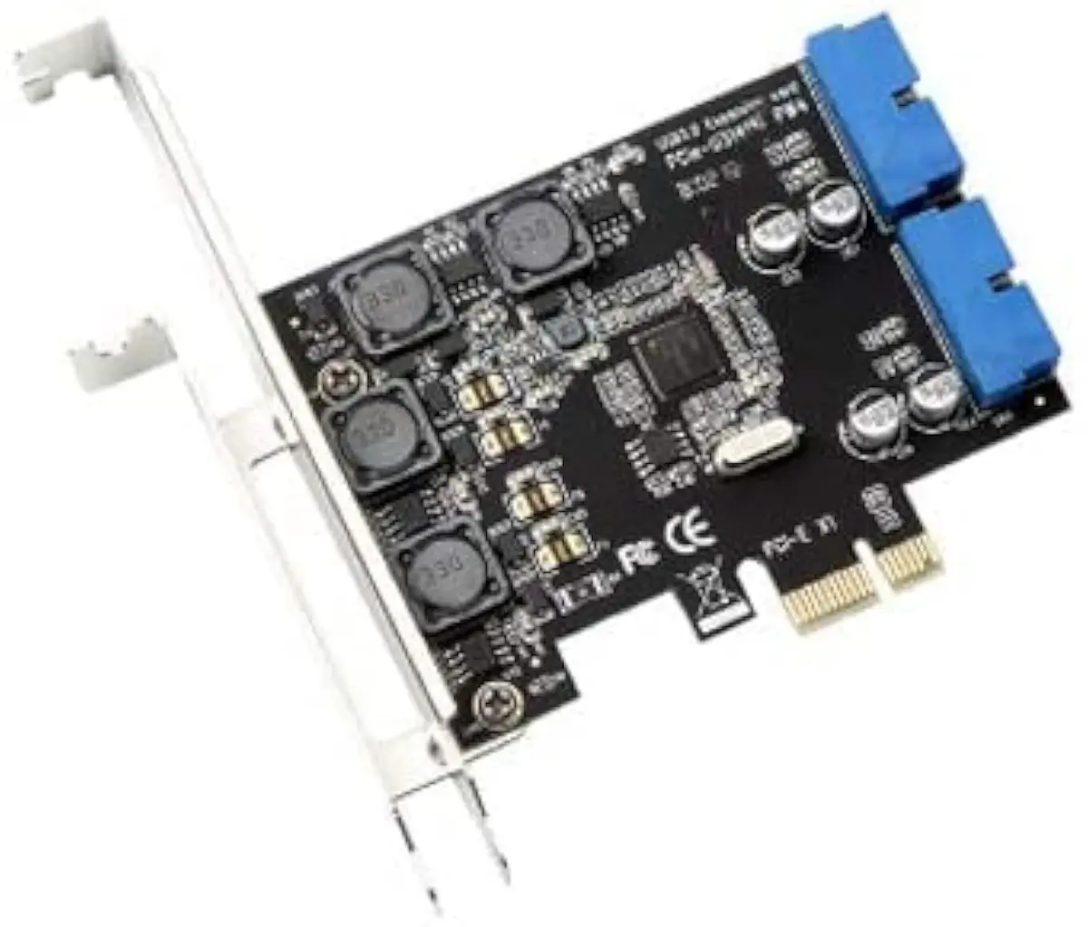 Mustpoint PCI-E X1 to 2 Ports 19 Pin USB 3.0 Header Card | Expands 4 USB 3.0 Ports - main product image