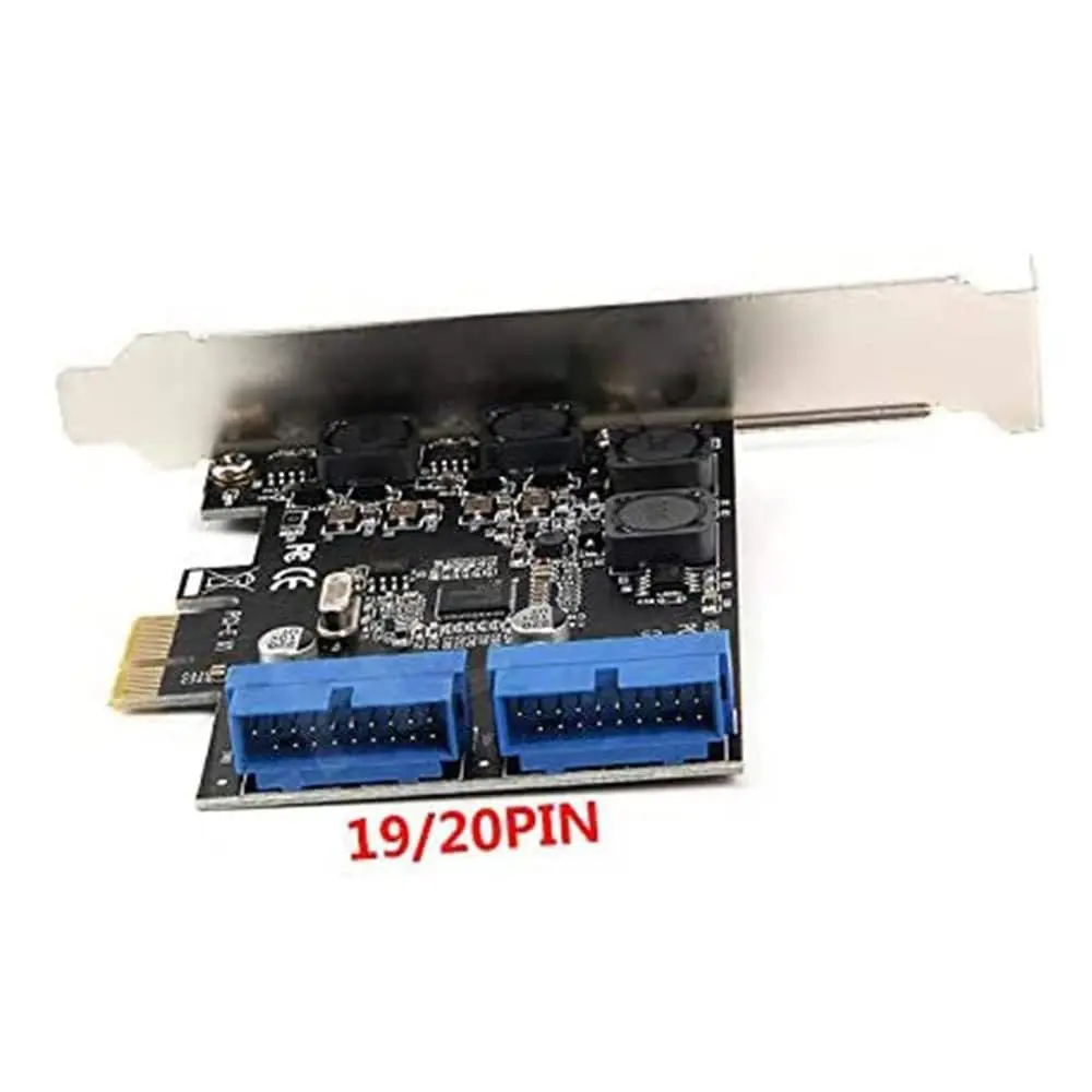 Mustpoint PCI-E X1 to 2 Ports 19 Pin USB 3.0 Header Card | Expands 4 USB 3.0 Ports - view 2