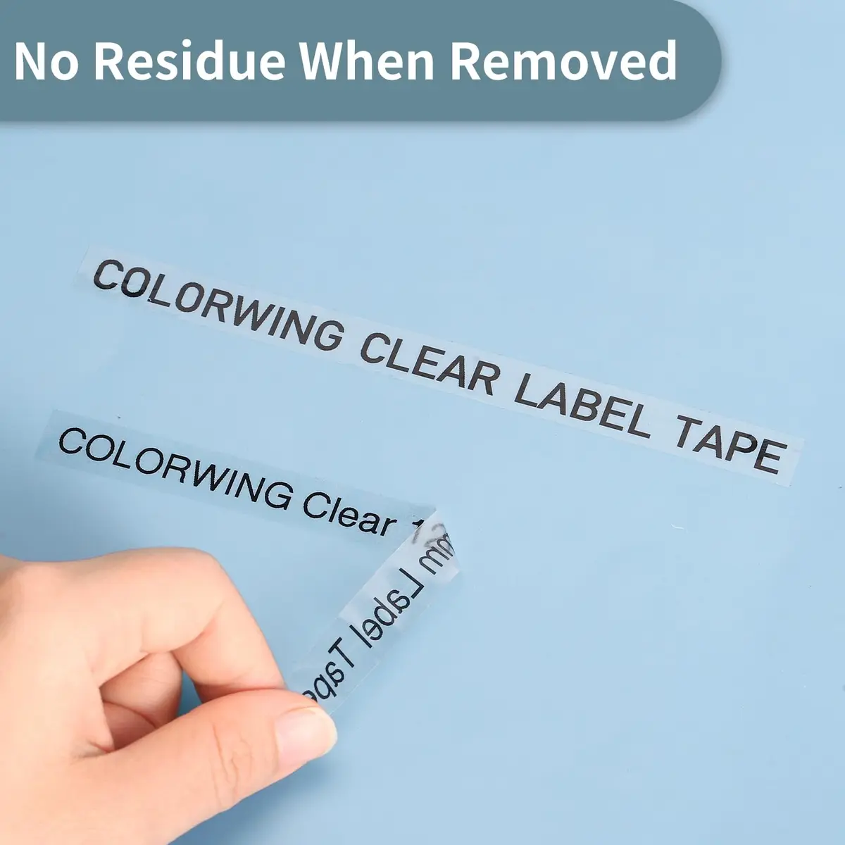 COLORWING Compatible Brother TZ Tape 12mm Black on Clear Laminated Label Tape 3-Pack | Durable & Easy Peel - view 4