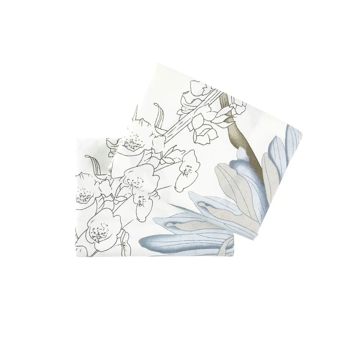Wake In Cloud Floral Pillow Cases, 100% Cotton, King Size 20x36 Inches | Vintage Botanical Design - view 6
