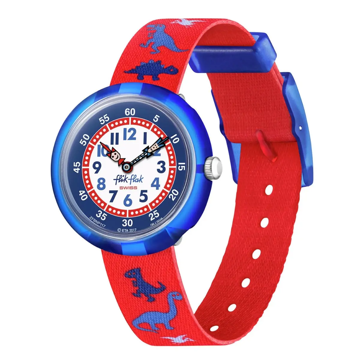 Flik Flak Dinosauritos Kids Watch 30.5mm (1.2 inches) | Swiss Quartz Movement, Water-Resistant - main product image