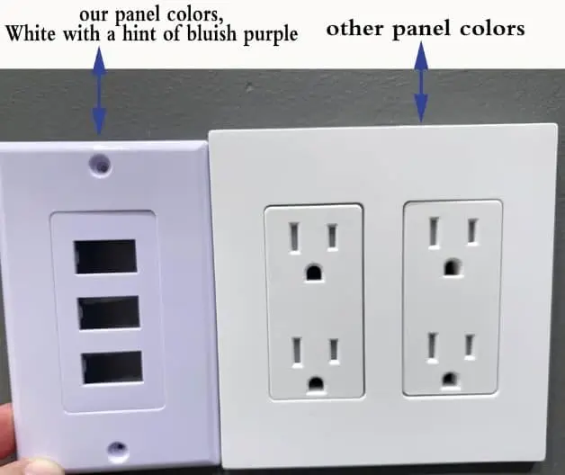 zdyCGTime 3-Port HDMI 2.0 Decorative Wall Plate 11.4cm x 7cm | Supports 4K 60Hz, Easy Install, White - view 7