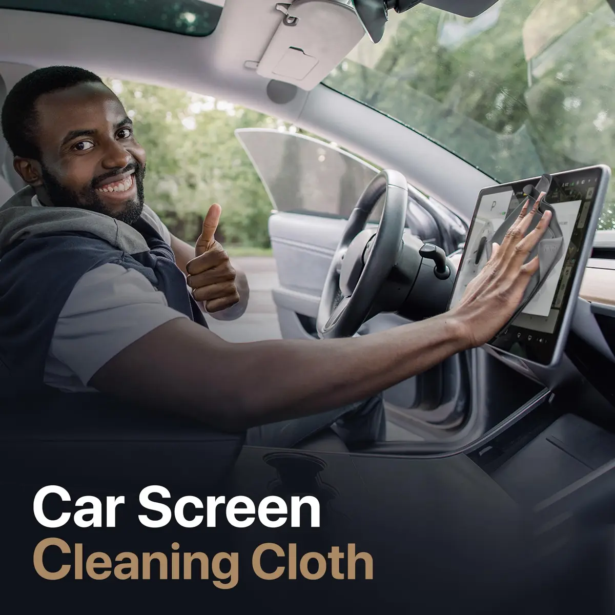 Kuzy Premium Microfiber Cleaning Cloths 11.5 x 7.5 inches (3 Pack, Gray) | Lint-Free Screen & Lens Cleaner - view 7