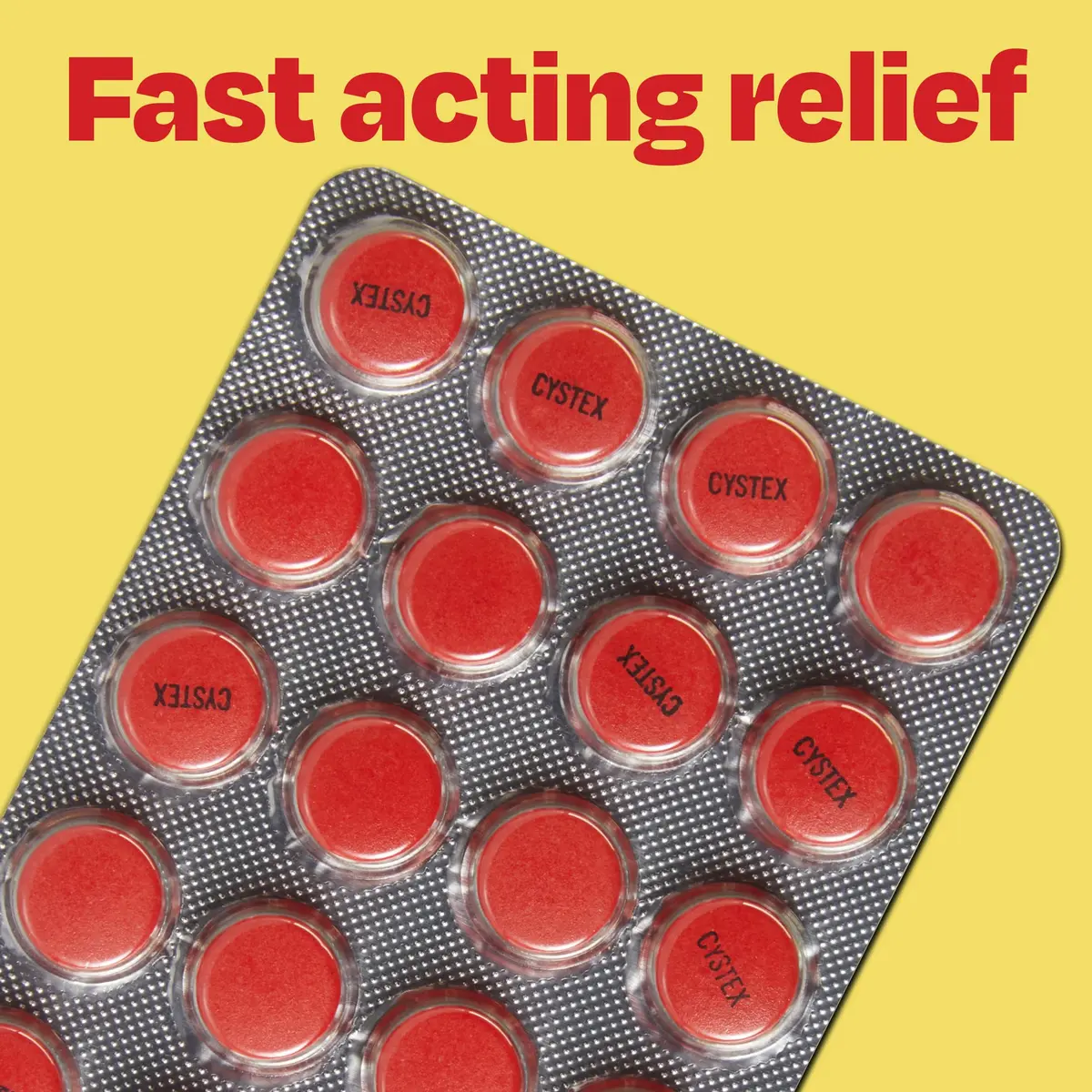 Cystex Dual-Action UTI Pain Relief Tablets, 48 Count | Fast-Acting, Non-Staining Formula for Urinary Discomfort - view 2