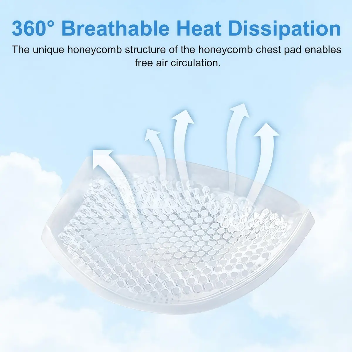 ericotry Clear Silicone Bra Inserts for Swimsuits & Bikinis | Waterproof Breathable Push-up Pads - view 5