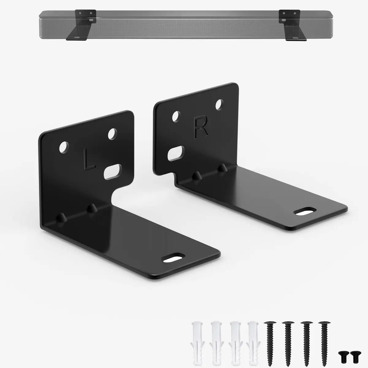 Dinghosen Wall Mount Bracket for Bose Soundbar 300, 500, 600, 700, 900, WB-300, SoundTouch 300, Black | Stainless Steel - view 8