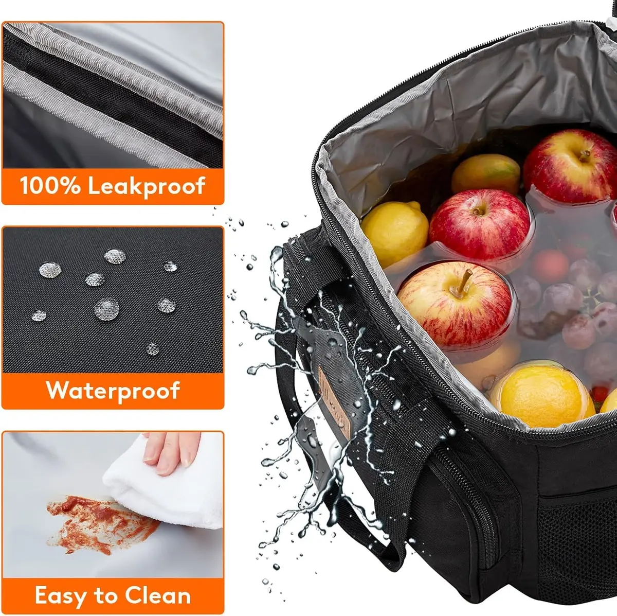 Lifewit Insulated Lunch Box for Men, 15L | Large Cooler Bag with Zipper & Shoulder Strap - view 5