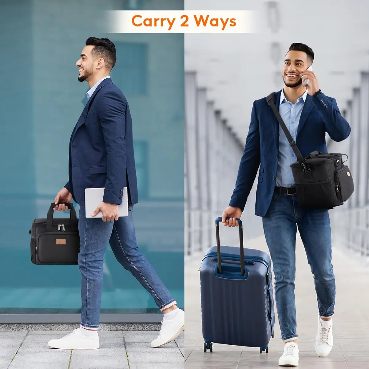 Lifewit Insulated Lunch Box for Men, 15L | Large Cooler Bag with Zipper & Shoulder Strap - view 6