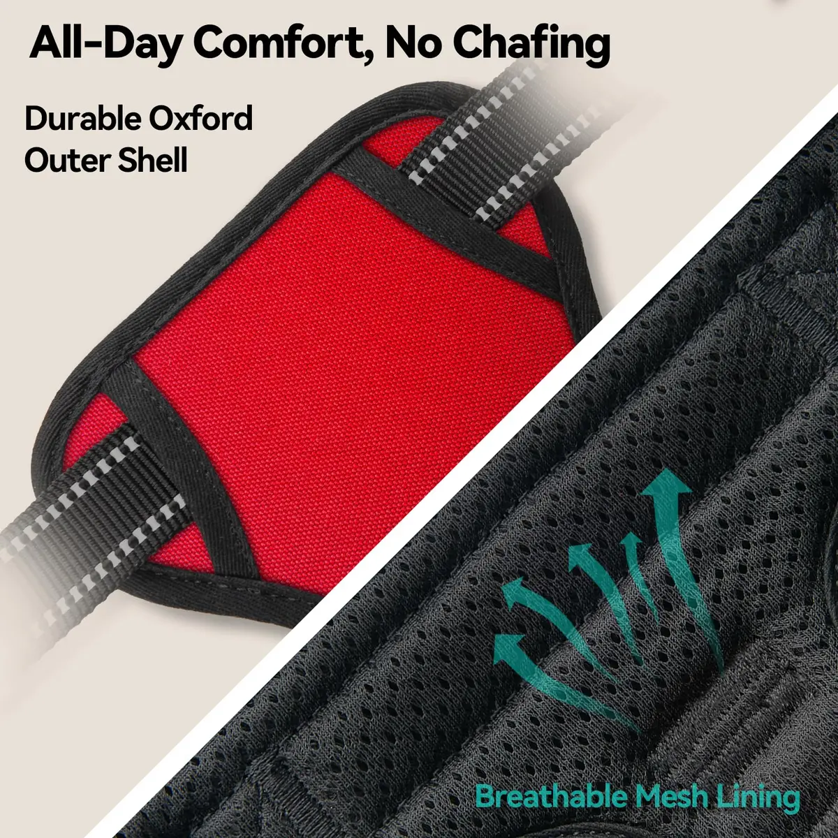 PHOEPET Reflective Dog Harness No Pull Large Breed Vest | Adjustable, Breathable Oxford, Reflective Material - view 8