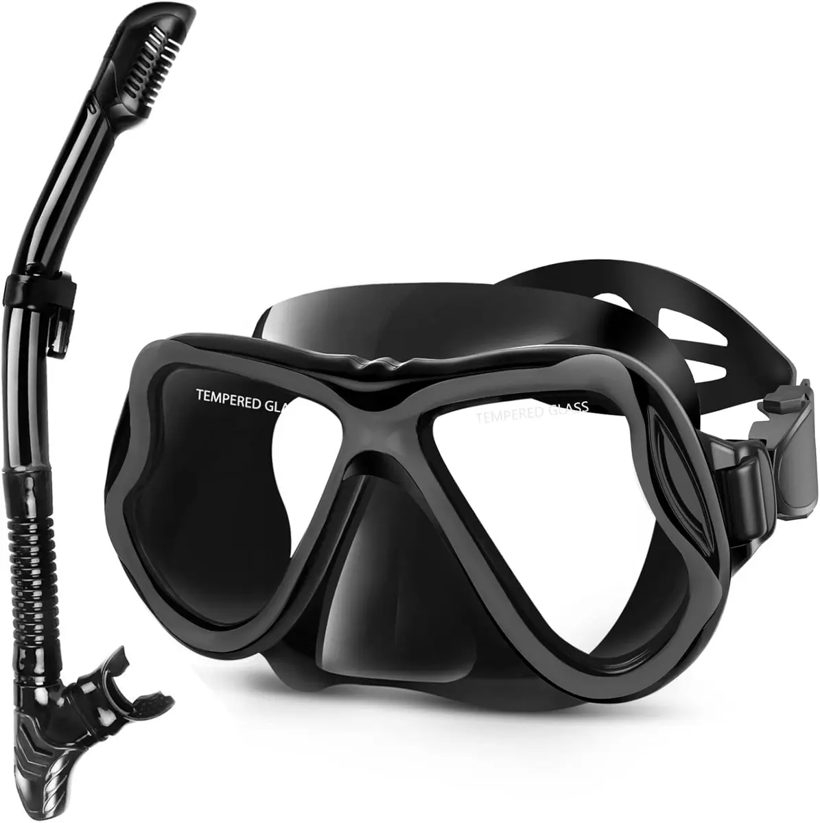 Greatever Snorkeling Gear for Adults Kids | Dry Snorkel Mask Set Anti-Fog with Wide View - main product image