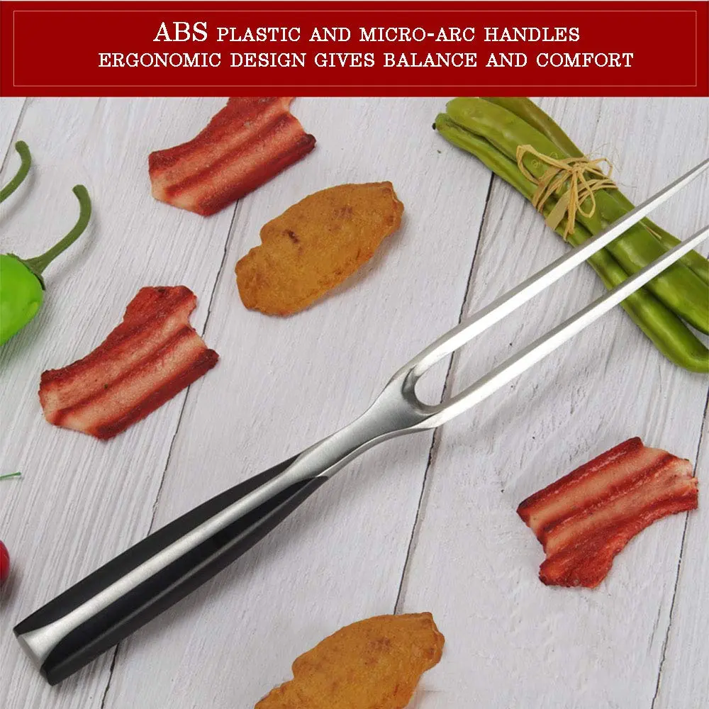 KILA JOJO Chef Pro Stainless Steel Carving Fork 12 Inch | Durable, Ergonomic Meat & Poultry Tool - view 5