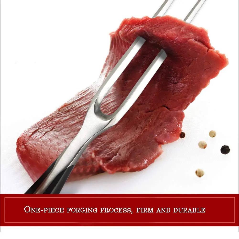 KILA JOJO Chef Pro Stainless Steel Carving Fork 12 Inch | Durable, Ergonomic Meat & Poultry Tool - view 6