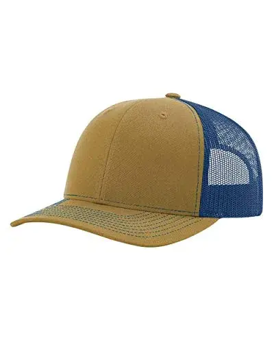 Richardson Red/White/Heather Grey Unisex Trucker Baseball Cap - One Size - view 2