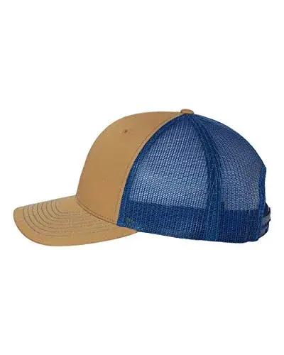 Richardson Red/White/Heather Grey Unisex Trucker Baseball Cap - One Size - view 3