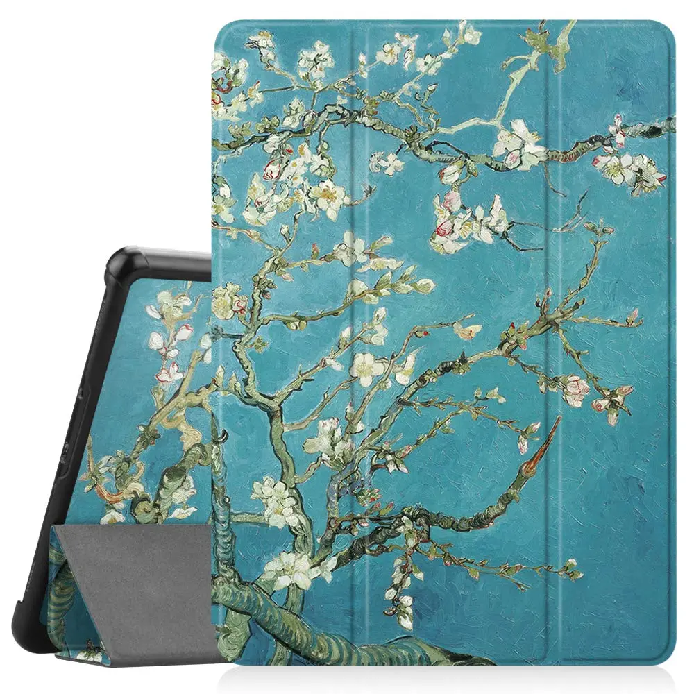 FINTIE Slim Case for Samsung Galaxy Tab S4 10.5 2018, Blossom | Protective Flip Cover with Stand & S Pen Holder - main product image