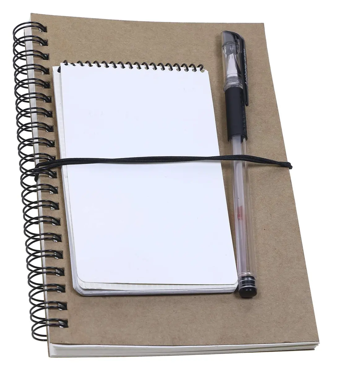 Mini Skater 10Pcs Black Notebook Elastic Bands | Durable Travel Journal Accessories - view 3