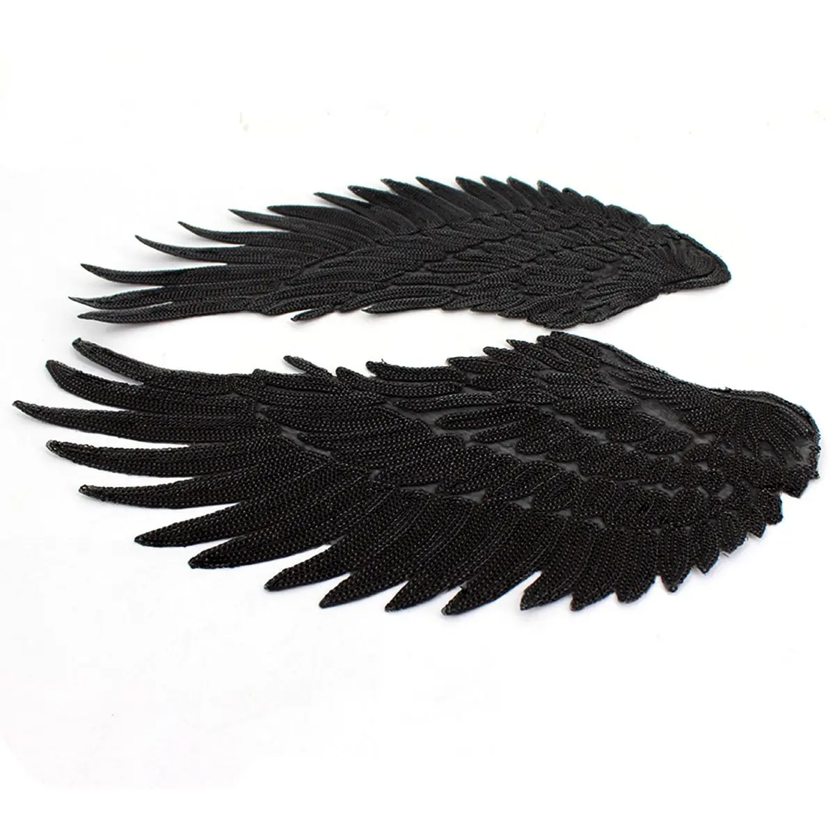 Kennedy Manufacturing Large Angel Wings Patch 13 in (33cm) x 6.3 in (16cm) | Embroidered Sequin DIY Decoration - view 2