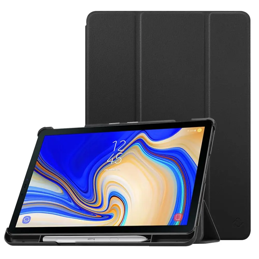 Fintie Slim Case for Samsung Galaxy Tab S4 10.5 Inch (2018) Black | S Pen Holder, Tri-Fold Stand, Auto Sleep/Wake - main product image
