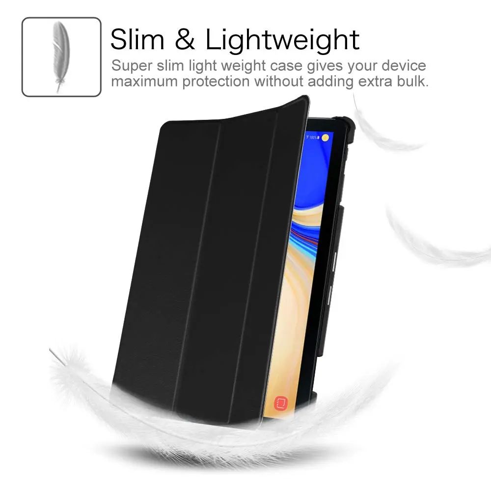 Fintie Slim Case for Samsung Galaxy Tab S4 10.5 Inch (2018) Black | S Pen Holder, Tri-Fold Stand, Auto Sleep/Wake - view 8