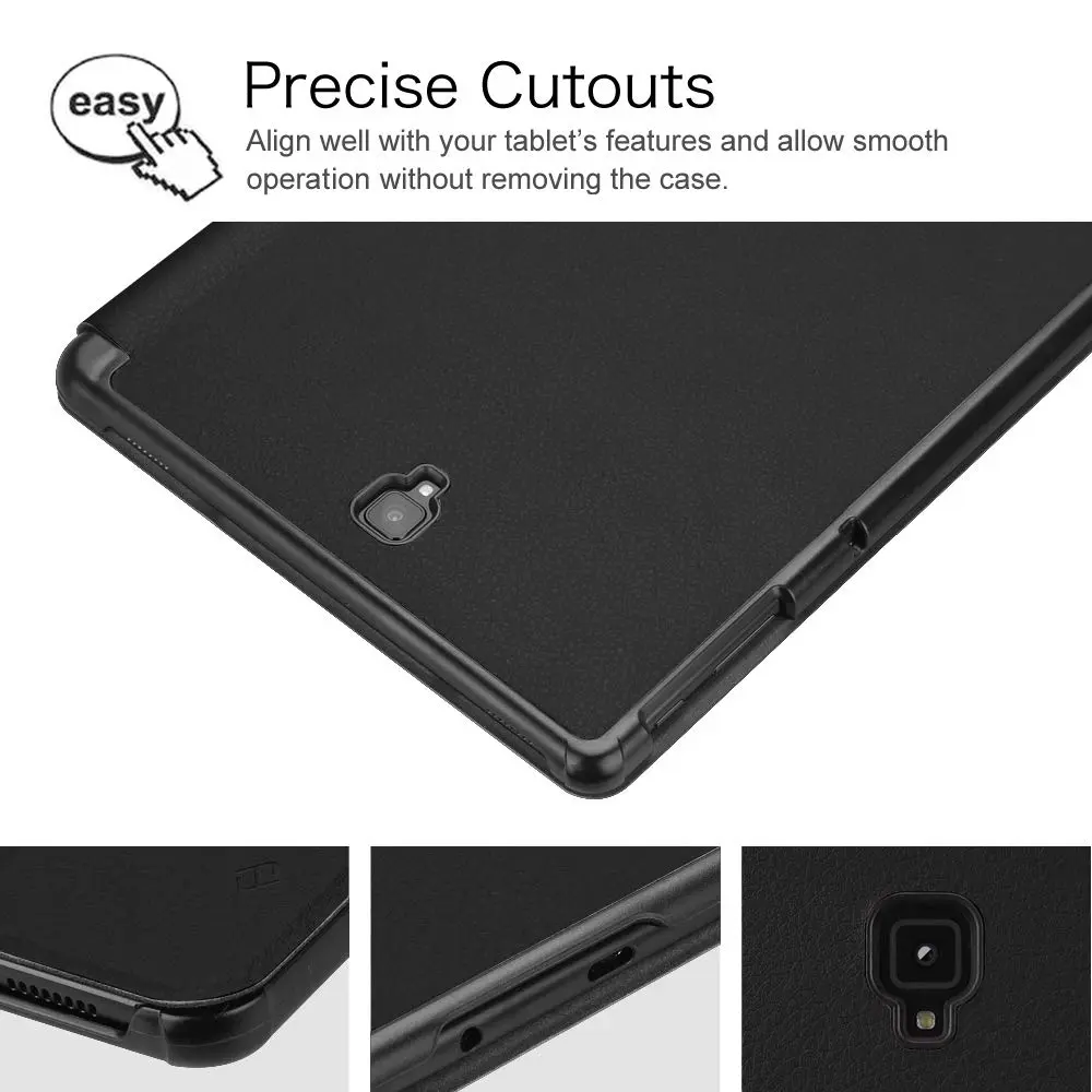 Fintie Slim Case for Samsung Galaxy Tab S4 10.5 Inch (2018) Black | S Pen Holder, Tri-Fold Stand, Auto Sleep/Wake - view 9