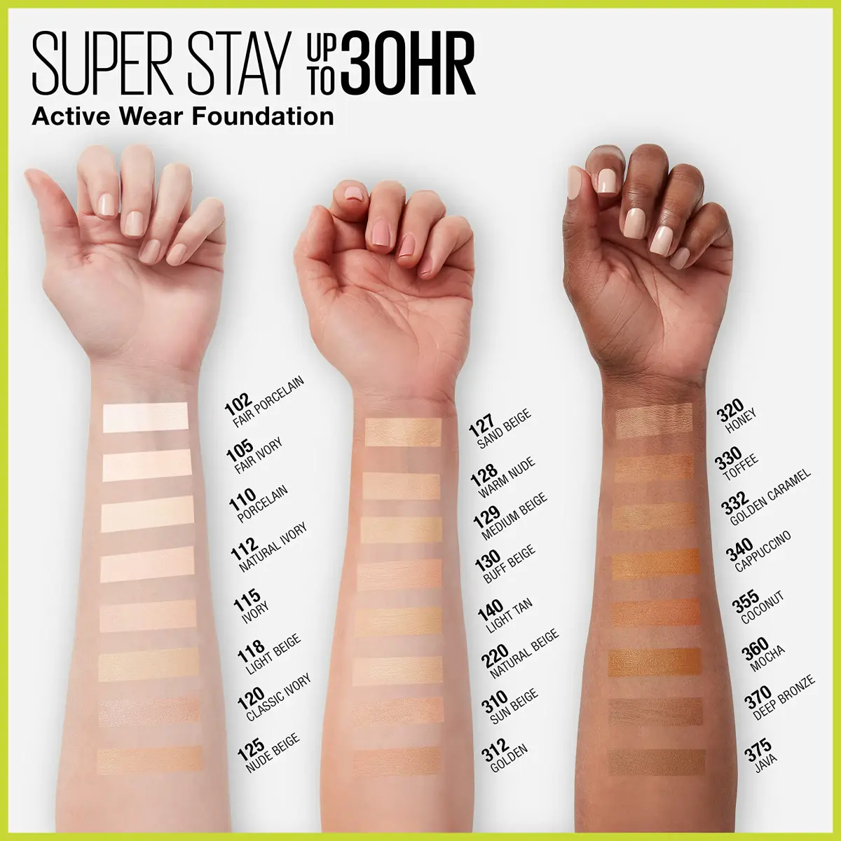 Maybelline Super Stay Java Full Coverage Liquid Foundation 30ml - Active Wear Matte Finish - view 3