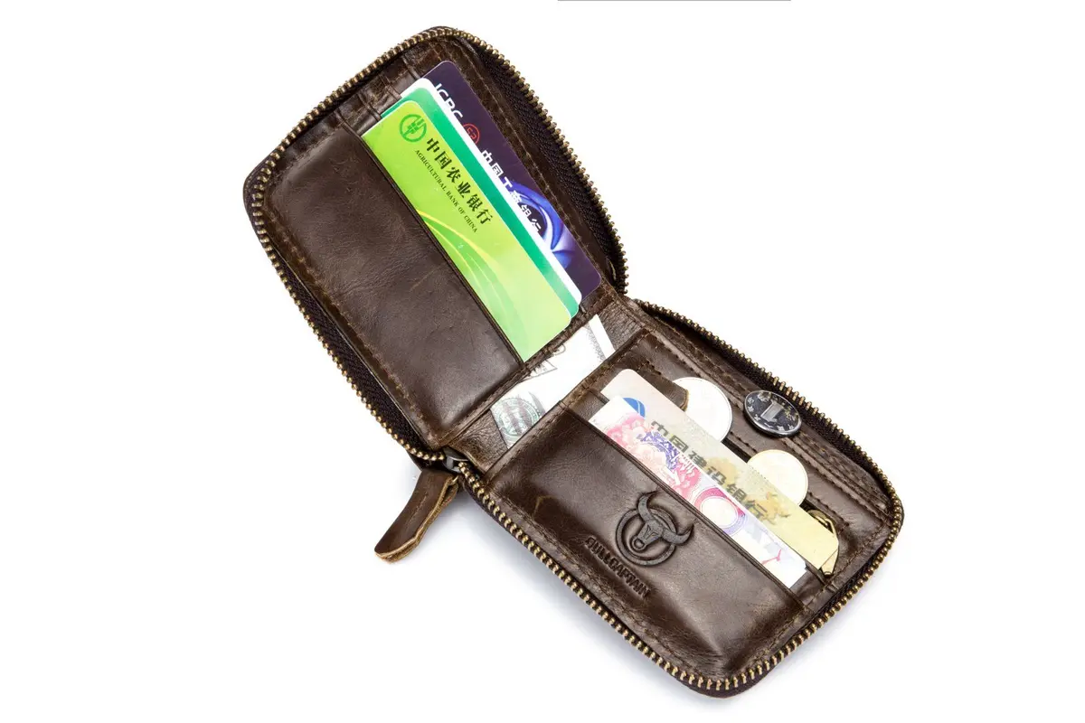 NOVATECH BULLCAPTAIN Genuine Leather RFID Blocking Wallet for Men | 11.5cm x 9.5cm x 2.5cm (Large) - view 4