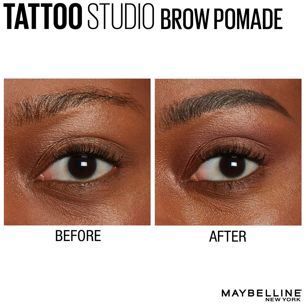 Maybelline TattooStudio Brow Pomade Black Brown 0.11 oz (3.1 g) | Long-Lasting Waterproof Eyebrow Makeup - view 4