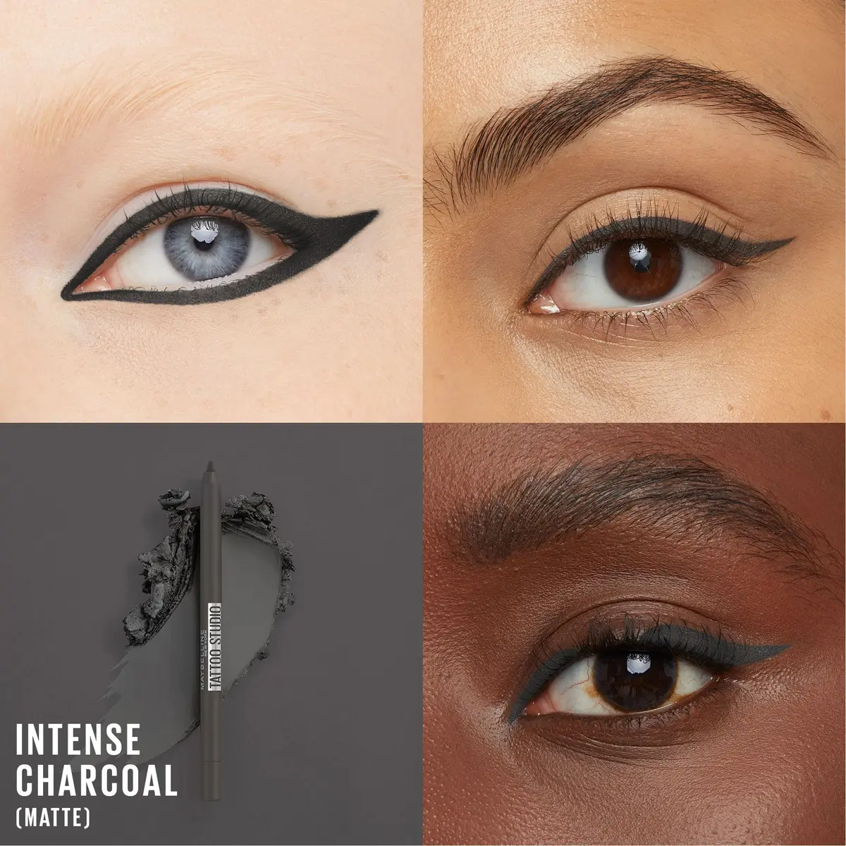 Maybelline TattooStudio Sharpenable Gel Eyeliner Pencil Intense Charcoal | Waterproof 36 Hour Wear - view 2